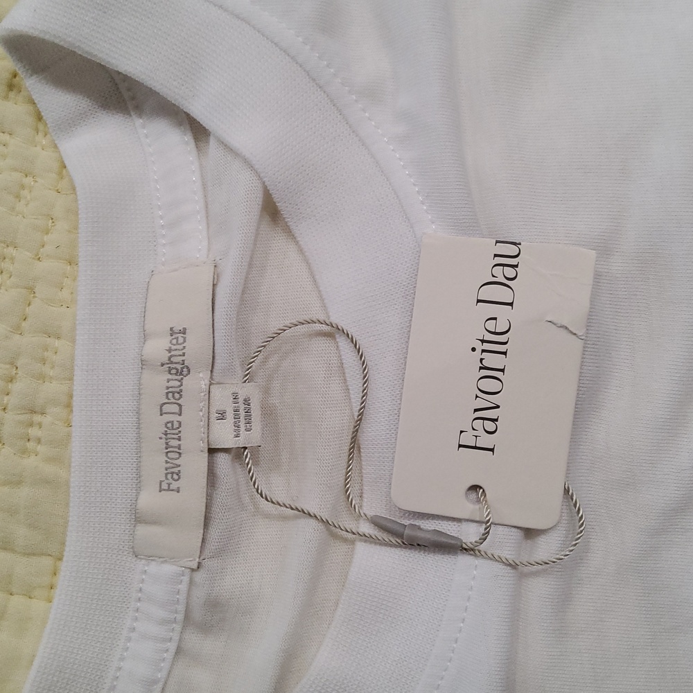 Favorite Daughter White and Red Short Sleeve Tees - Picture 2 of 11